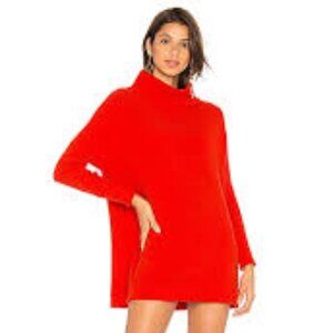 Ottoman Slouchy Tunic - Red - L